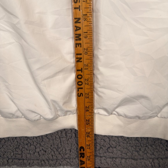 Vintage Polo Golf Ralph Lauren Vest Mens M White Windbreaker Mesh Lined Crest - Picture 6 of 7